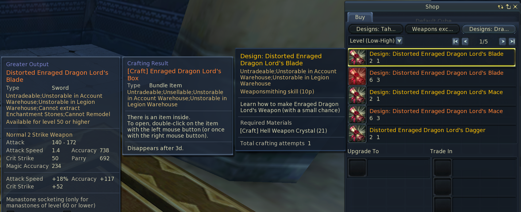 Unique Design: Distorted Dragon Lord's Weapon
